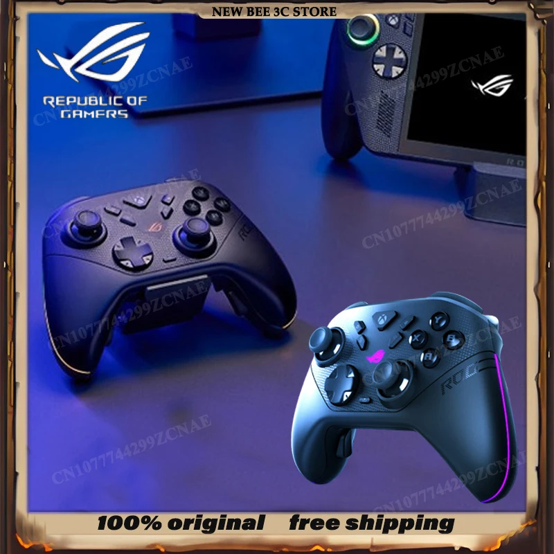 ROG Raikiri 2 Wireless Game Controller Bluetooth Wired OLED Tri-Mode Tactile Buttons X/S Dual Trigger Modes TMR Gamepad Gift