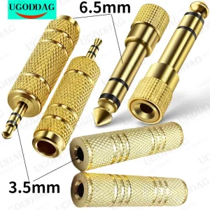 3.5mm to 6.5mm 6.35mm Male to Feamle Audio Cable Adapter 6.5 6.35 Jack To Plug 3.5 Jack Stereo AUX Converter Amplifier